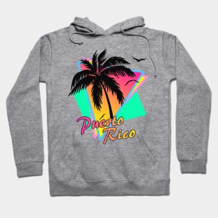 Puerto Rico Cool 80s Sunset Hoodie